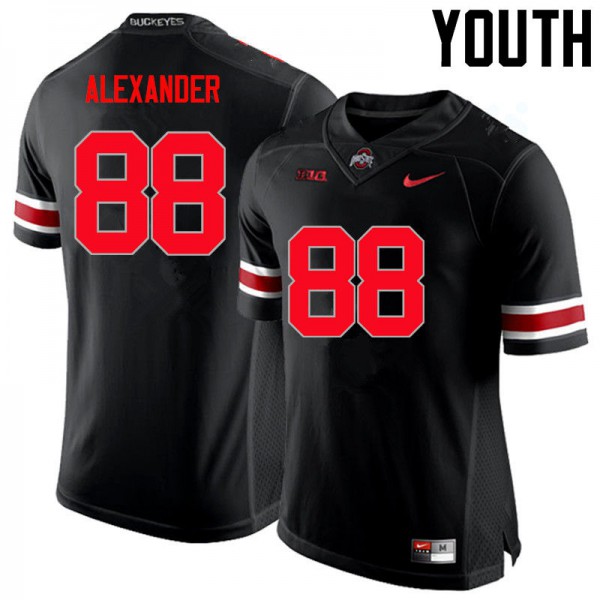 Ohio State Buckeyes #88 AJ Alexander Youth College Jersey Black OSU83255